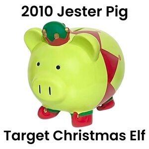 2010 Jester Pig the Target Christmas Elf Bank